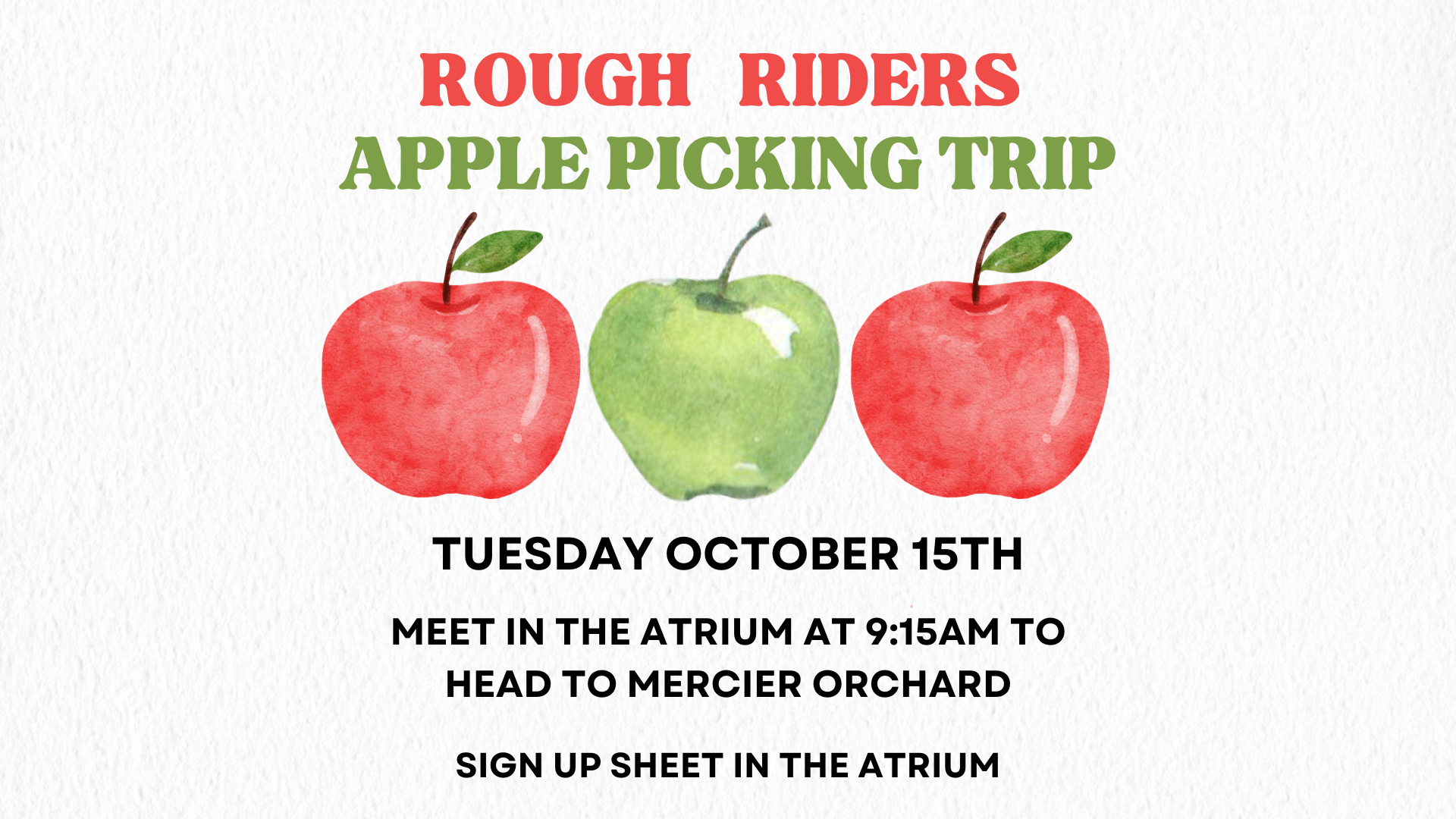 Featured image for Rough Riders Apple Picking